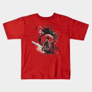 Dark side of the samurai Kids T-Shirt